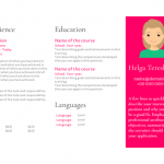 Model Template Resume for Helga Tereshkova