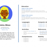 Model for CV Petra Shoo